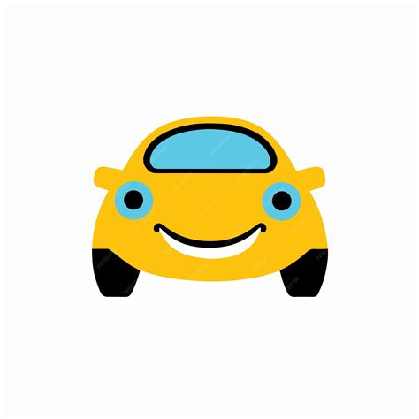 Premium Vector | Vector illustration of car emoji