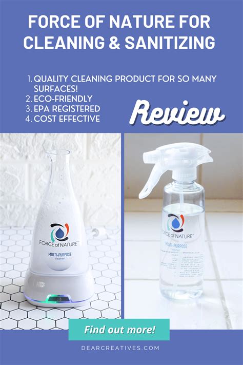 Force of Nature Review Eco-Friendly Cleaning Solution Dear Creatives