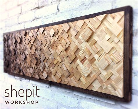 Rustic Wood Wall Art Large Wall Art 3D Wood Sculpture - Etsy