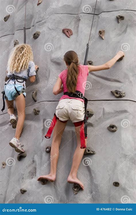 Girls Rock Climbing 2 Stock Photography - Image: 476482