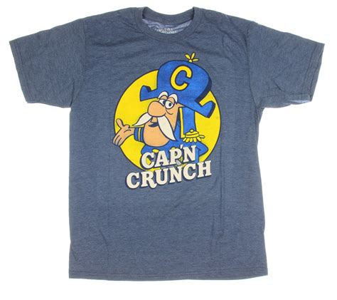Buy Capn Crunch Breakfast Cereal Original Logo Halloween Costume Funny Adult Mens Graphic T ...
