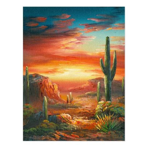 Desert Sunset Painting, Sunset Canvas Painting, Desert Art, Painting Tile, Canvas Art Painting ...