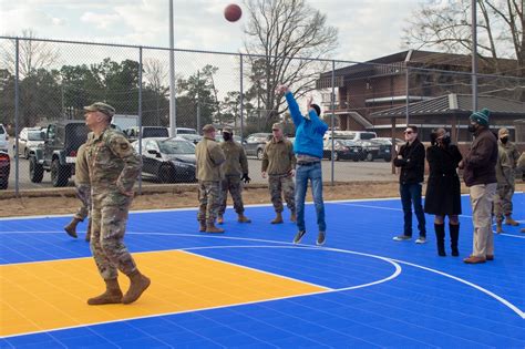 DVIDS - Images - Team Pope Opens New Basketball Courts with Ribbon ...