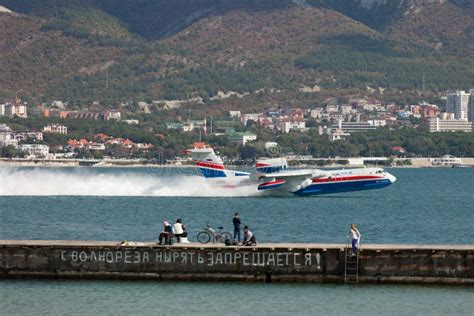 Take-off of Aircraft from a Surface of the Water Editorial Stock Photo ...