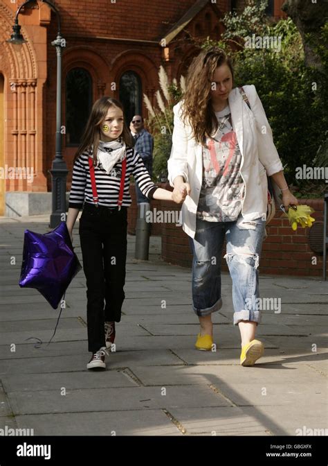 Samantha Morton and her daughter, Esme, leave the Mummy Rocks kids party to celebrate the role ...