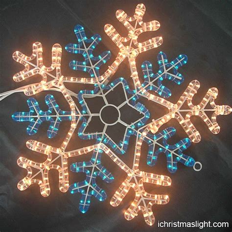 Clear christmas lights LED snowflakes | iChristmasLight