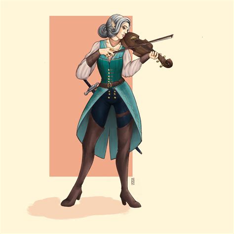 [OC] [Art] My changeling bard, Lyria de Havilland : r/DnD