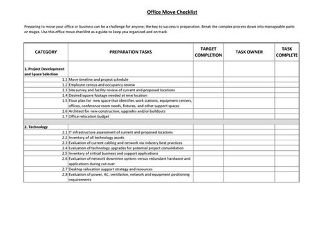 Office Relocation Project Plan Template Inspirational 45 Great Moving ...