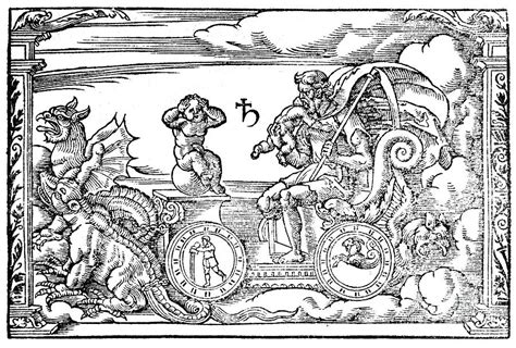 Saturn, Roman God Of Time, 1569. Artist Drawing by Print Collector - Fine Art America