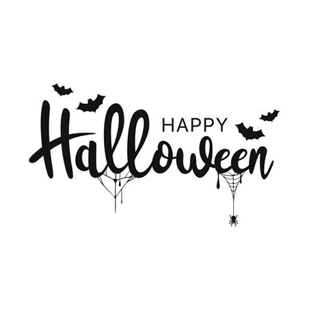 Happy Halloween Font Fabric Panel White - Etsy