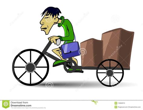 Postman bike clipart - Clipground