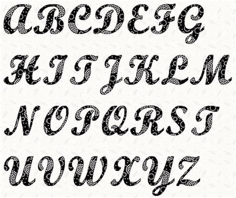 Alphabet Script 4 inch Stencil. | Letter stencils printables, Lettering alphabet, Free stencils ...