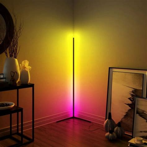 RGBIC Color Changing Led Corner Floor Lamp with APP and Remote Control ...