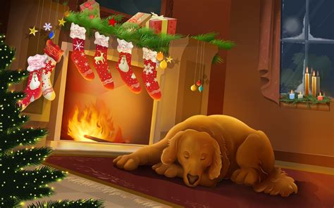 🔥 [50+] Christmas Dog Desktop Wallpapers | WallpaperSafari