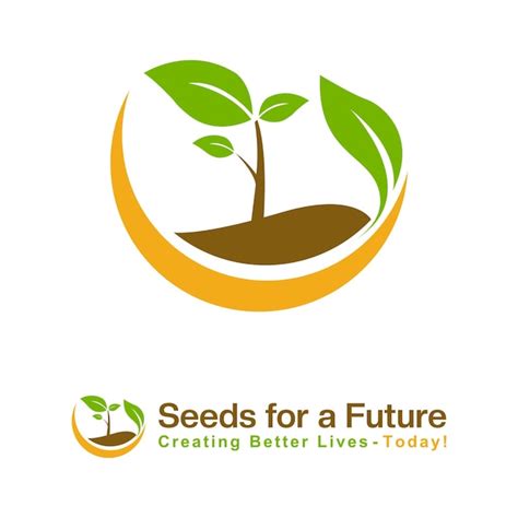 Premium Vector | Growing seed logo