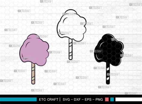 Cotton Candy SVG, Candy Silhouette Graphic by Pixel Elites · Creative Fabrica