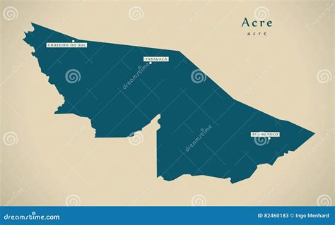 Modern Map - Acre BR Brazil Royalty-Free Stock Photography ...