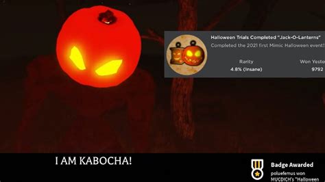 Halloween Trials Complete “Jack-O-Lanterns” (Roblox The Mimic - YouTube