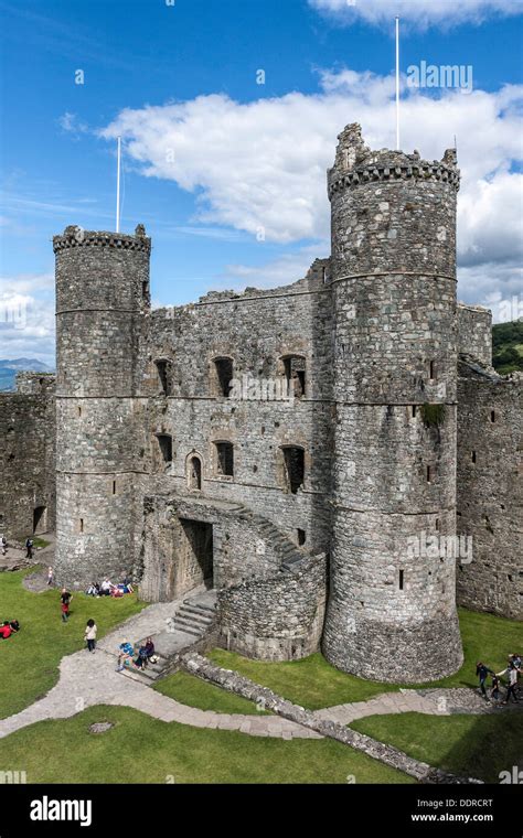 Harlech Castle, Wales Stock Photo - Alamy