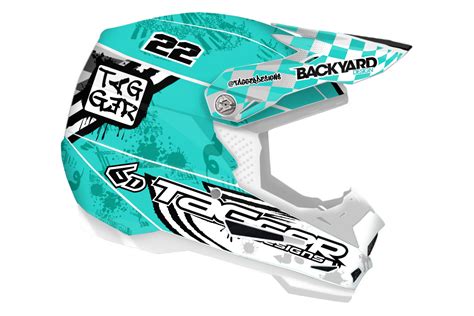 Design your Tagger Helmet Wrap online on backyarddesignusa.com