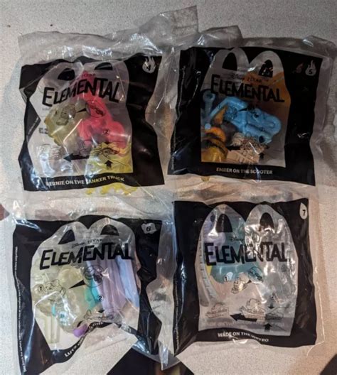 MCDONALD'S DISNEY PIXAR ELEMENTAL Happy Meal toys 2023 Complete Set of ...