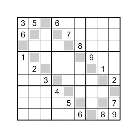 RULES : Classic Sudoku rules apply. Additionally, cells having grey squares will contain only ...