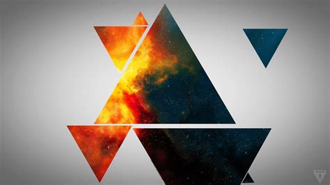 Abstract, triangle, digital art, space art HD wallpaper | Wallpaper Flare