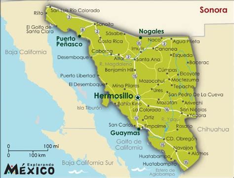 full-sonora_l | Hermosillo sonora mexico, Mapa de mexico, Turismo en mexico