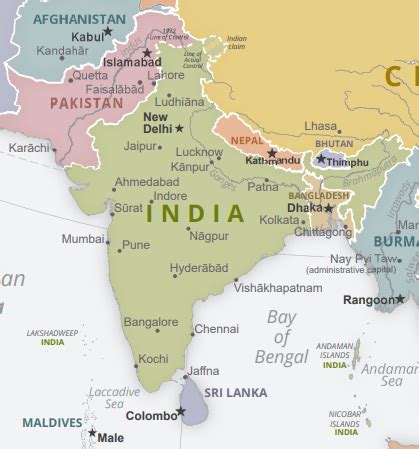 What Continent Is India Located