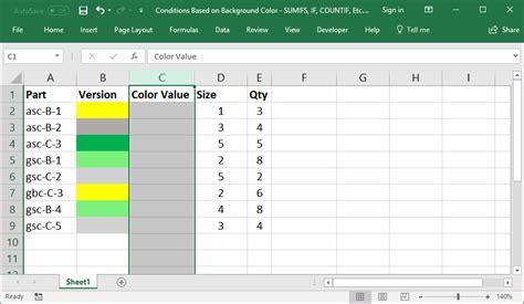 How To Use Countif Sumif Functions Based On Cell Colors In Ms Excel Images