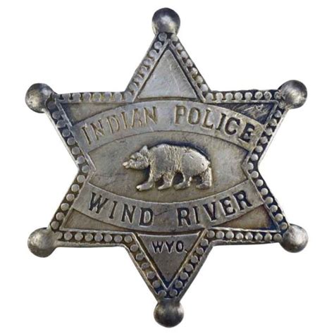 Wyoming Indian Police Badge