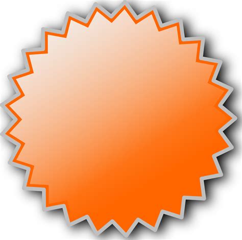 OnlineLabels Clip Art - Basic Starburst Badge