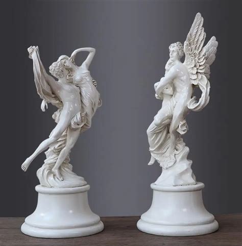 Ancient Greek mythology love character sculpture, modern resin angel crafts, lover statue home ...