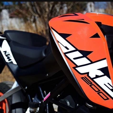 KTM duke 200 tank decal, Motorbikes, Motorbike Accessories on Carousell