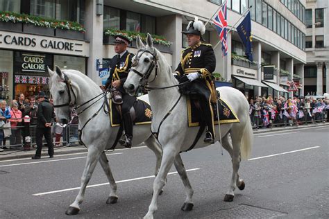 Assistant Commissioner of City of London Police in ceremonial full-dress uniform for the Lord ...