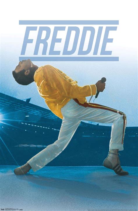 Queen - Freddie Mercury Live Poster - Walmart.com - Walmart.com