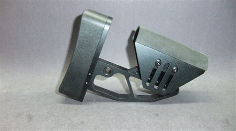 AR15 AR10 Tactical Aluminum Skeleton Minimalist Adjustable Butt Stock Cheek Rest Buttstock [BB ...