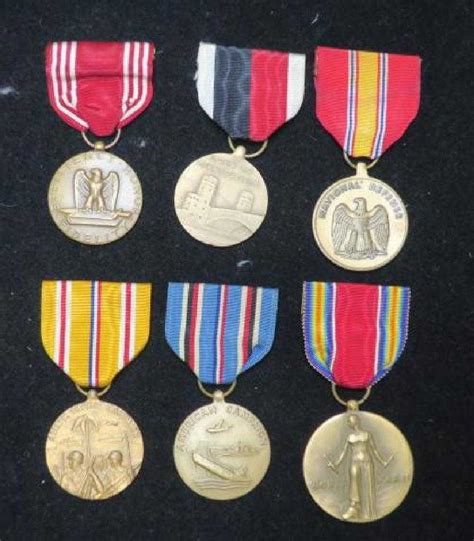 US Army World War II Five Medal Set: