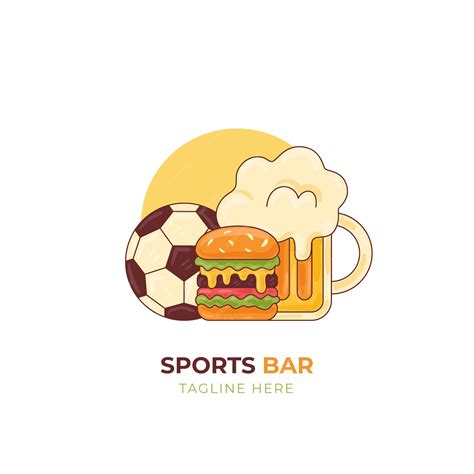 Free Vector | Sports bar logo design