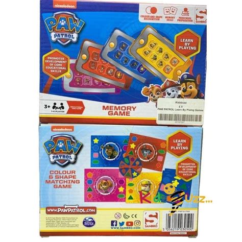 PAW PATROL Learn By Playing Games | kidzbuzzz