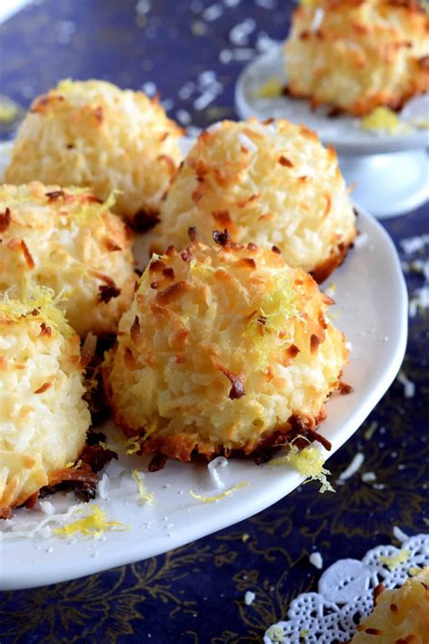 Lemon Coconut Macaroons - Lord Byron's Kitchen