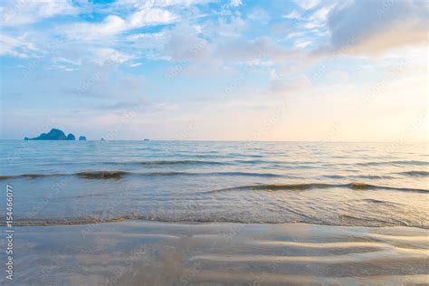 Sunset and beach at Krabi, Thailand Stock Photo | Adobe Stock