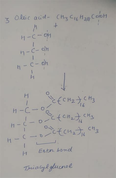 [Solved] Oleic acid has the chemical formula CH3C16H28COOH. The chemical... | Course Hero