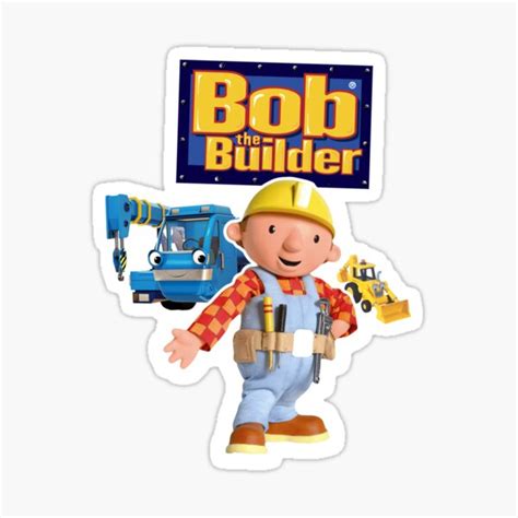 "Bob The Builder Abstract" Sticker by YourFavouriteSI | Redbubble