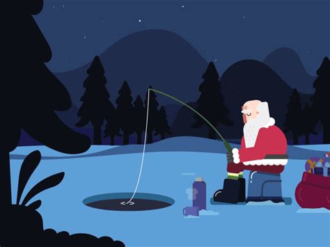 Fishing Santa by Chaichology on Dribbble