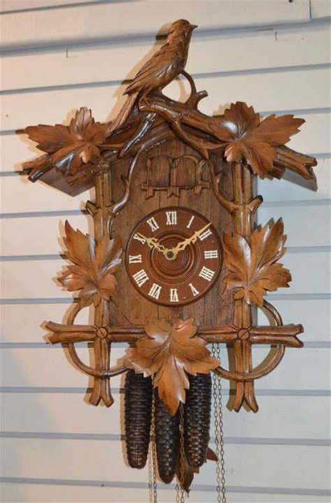 3 Weight Cuckoo and Quail Hanging Wall Clock