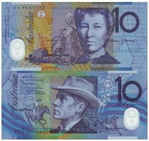 Gambar uang dolar Australia dan penjelasan foto tokohnya