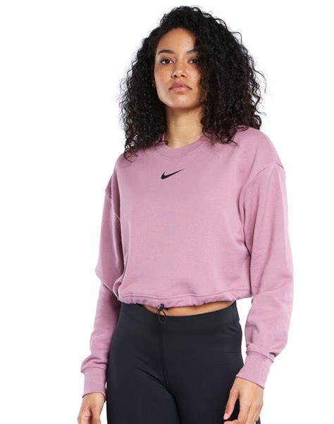 Nike Womens Swoosh Crewneck Sweatshirt - Purple | Life Style Sports UK