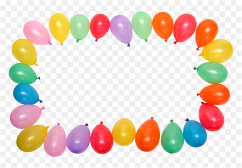 Birthday Balloon Border Clip Art - Balloon Border Images In Png ...