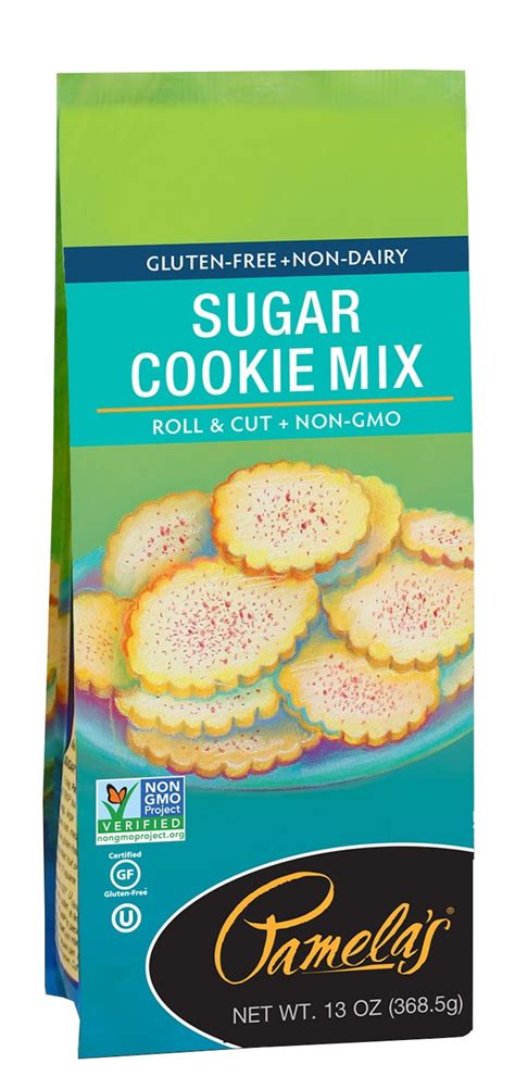 Pamela's Gluten Free Non Dairy Sugar Cookie Mix, 13 Ounce (Pack of 6 ...